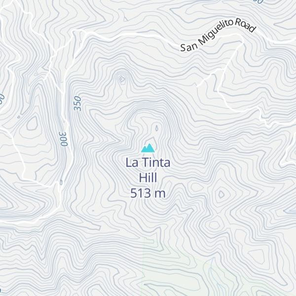 Map of La Tinta Hill
