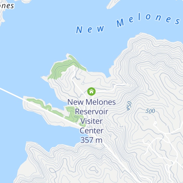 Map of New Melones Reservoir Visiter Center
