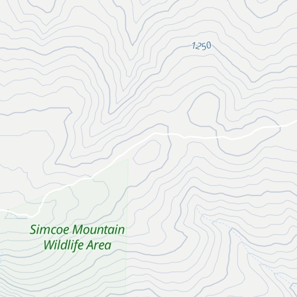 Map of Bickleton Ridge