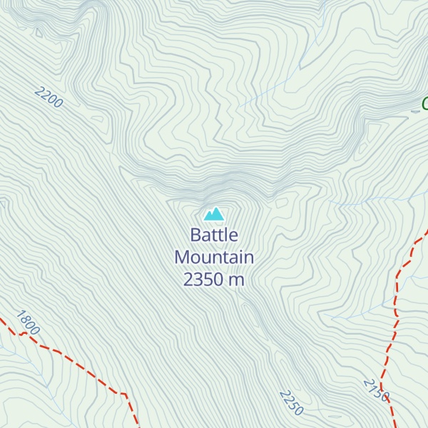 Map of Battle Mountain