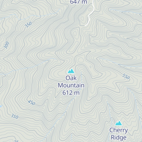 Map of Oak Mountain