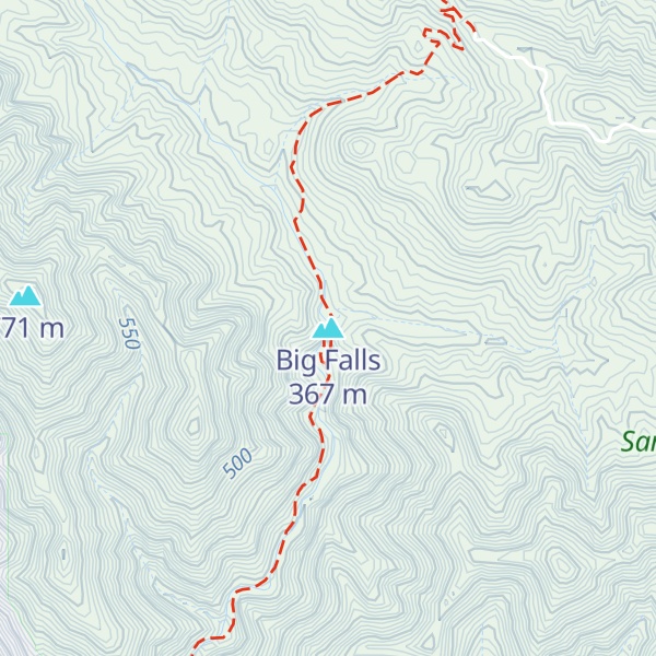 Map of Big Falls