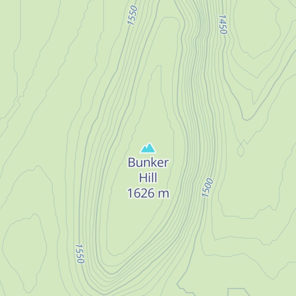 Map of Bunker Hill