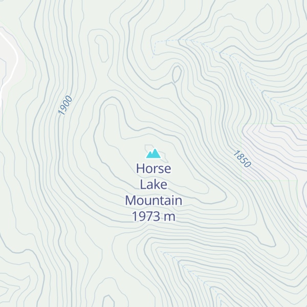 Map of Horse Lake Mountain