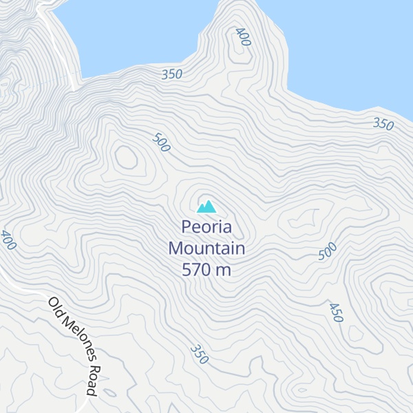 Map of Peoria Mountain