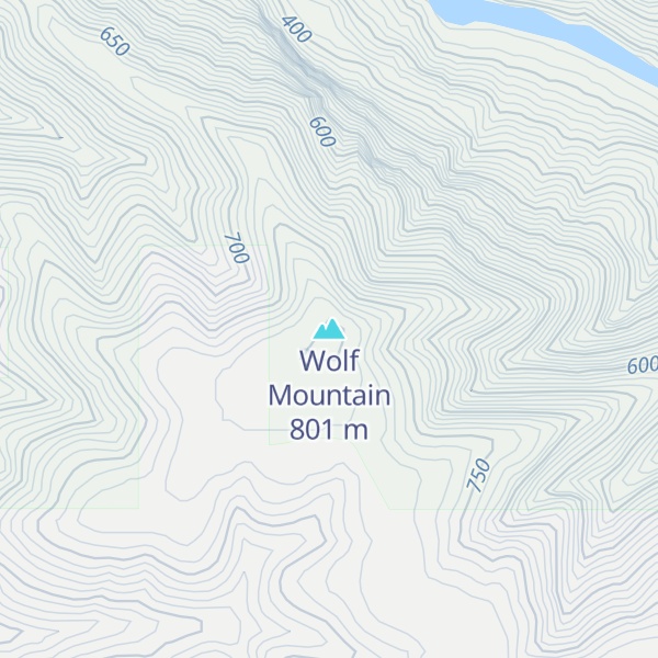Map of Wolf Mountain