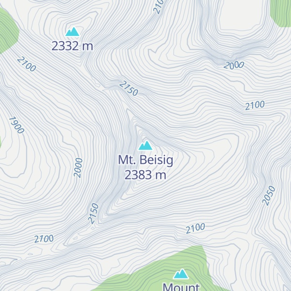 Map of Mt. Beisig