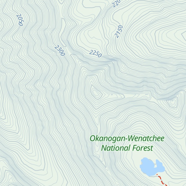 Map of Abernathy Peak