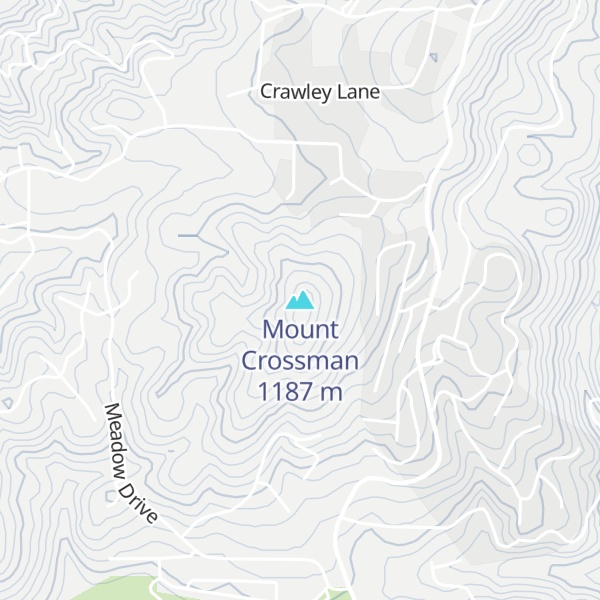 Map of Mount Crossman