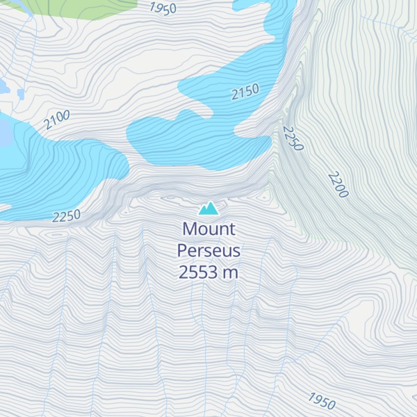 Map of Mount Perseus