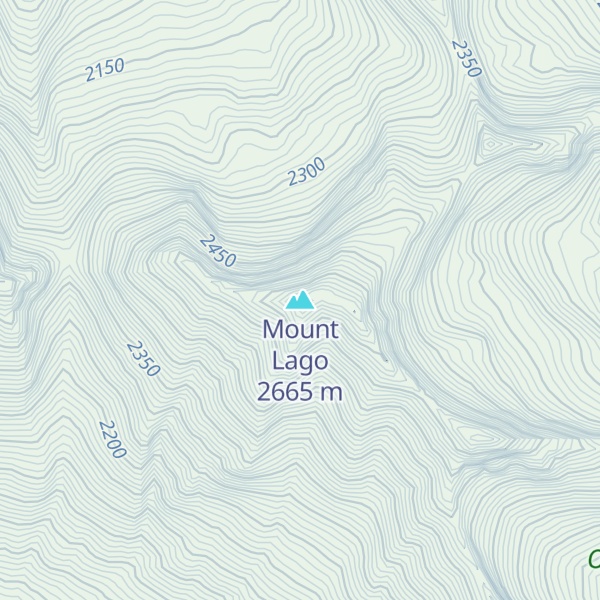 Map of Mount Lago