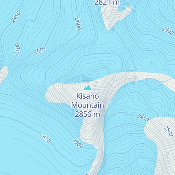Map of Kisano Mountain