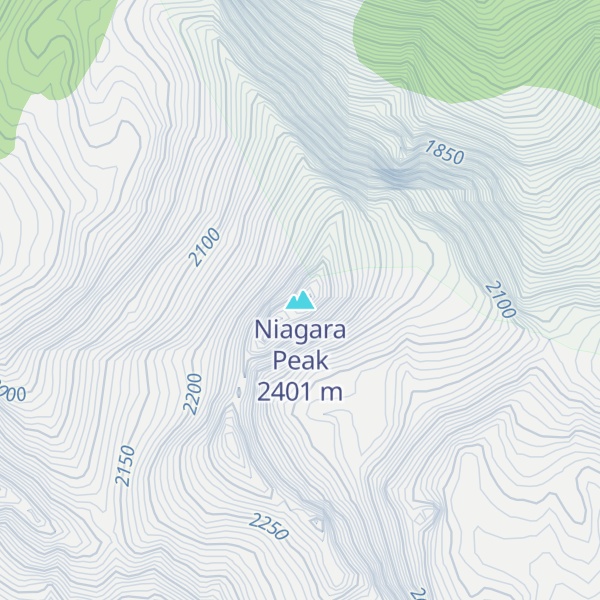 Map of Niagara Peak