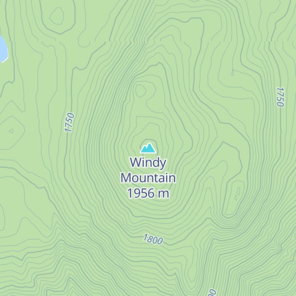 Map of Windy Mountain