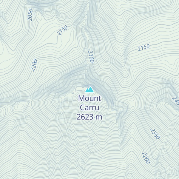 Map of Mount Carru