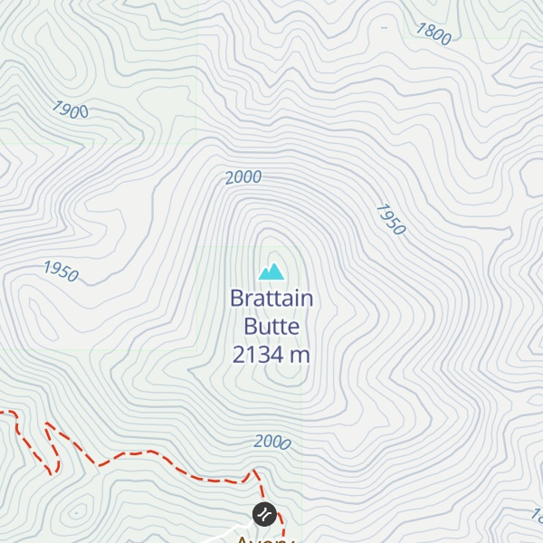 Map of Brattain Butte