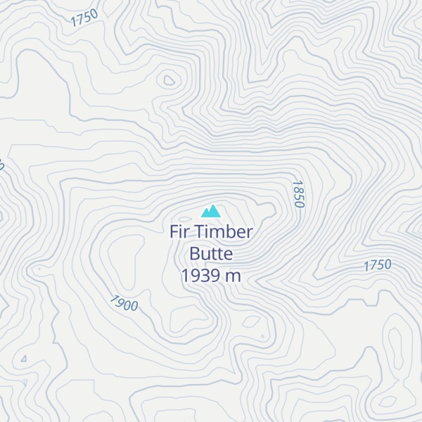 Map of Fir Timber Butte