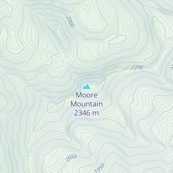 Map of Moore Mountain