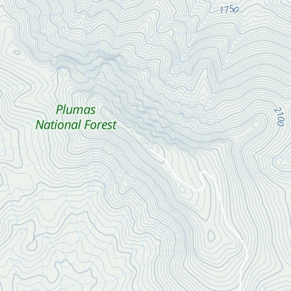 Map of Thompson Peak