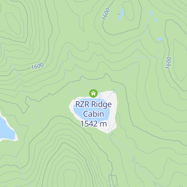 Map of RZR Ridge Cabin