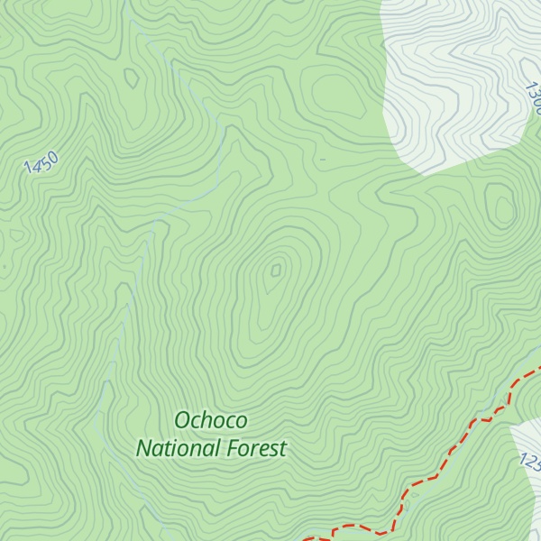 Map of Forked Horn Butte