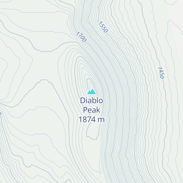 Map of Diablo Peak