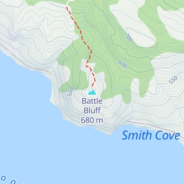 Map of Battle Bluff
