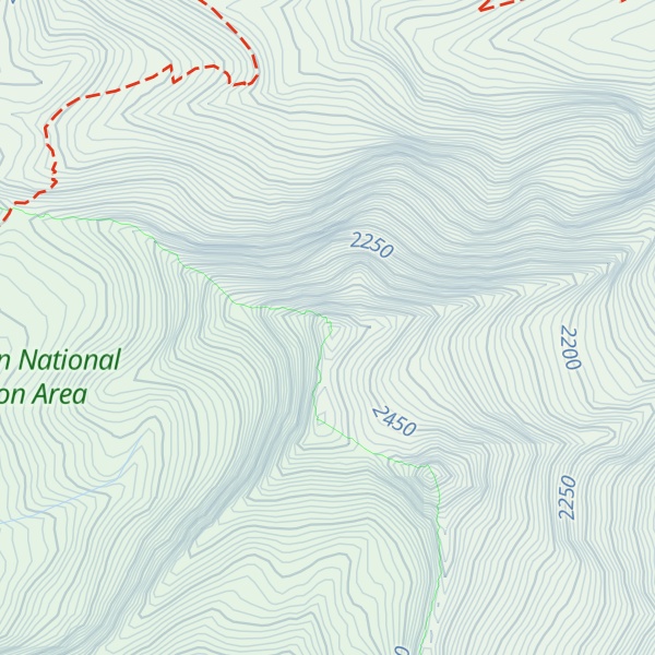 Map of Reynolds Peak