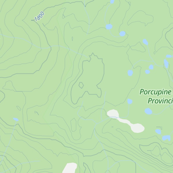 Map of Porcupine Ridge