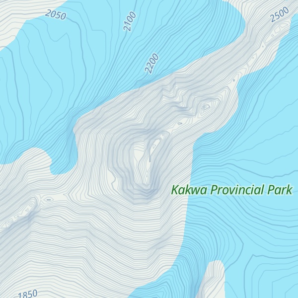Map of Mount Dimsdale