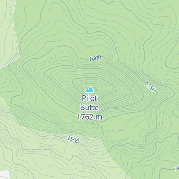 Map of Pilot Butte