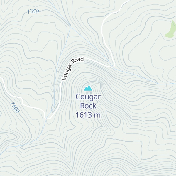 Map of Cougar Rock