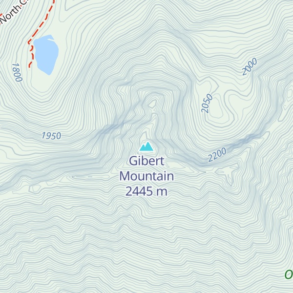 Map of Gibert Mountain