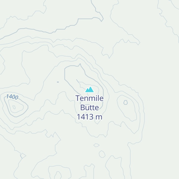 Map of Tenmile Butte