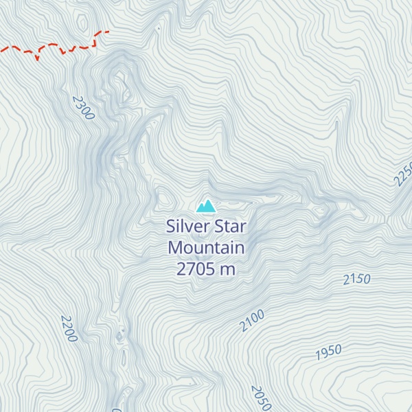 Map of Silver Star Mountain