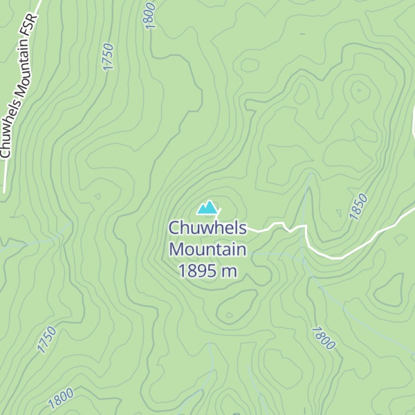 Map of Chuwhels Mountain