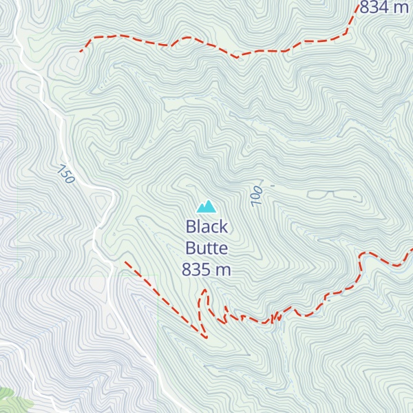 Map of Black Butte
