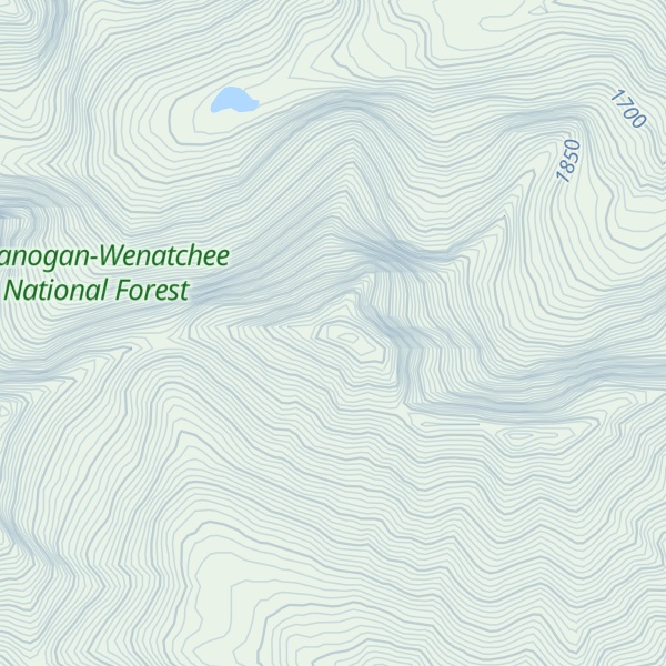 Map of Crescent Mountain
