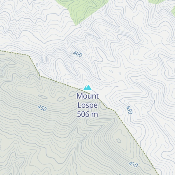 Map of Mount Lospe