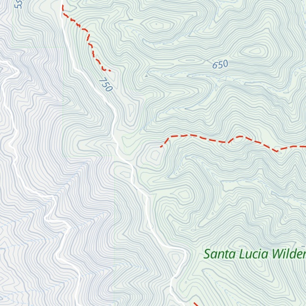 Map of Mount Lowe