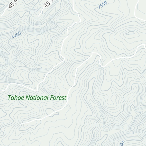 Map of Peavine Ridge