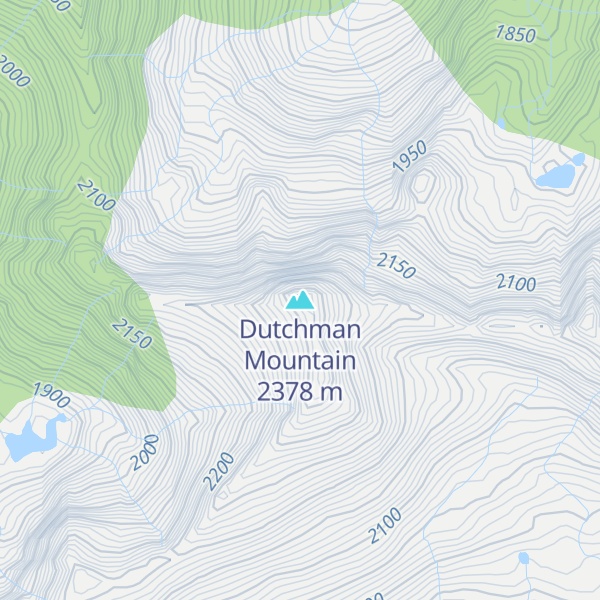 Map of Dutchman Mountain