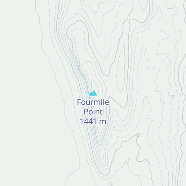 Map of Fourmile Point