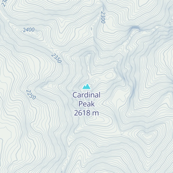 Map of Cardinal Peak