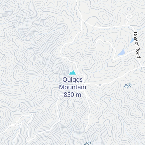 Map of Quiggs Mountain