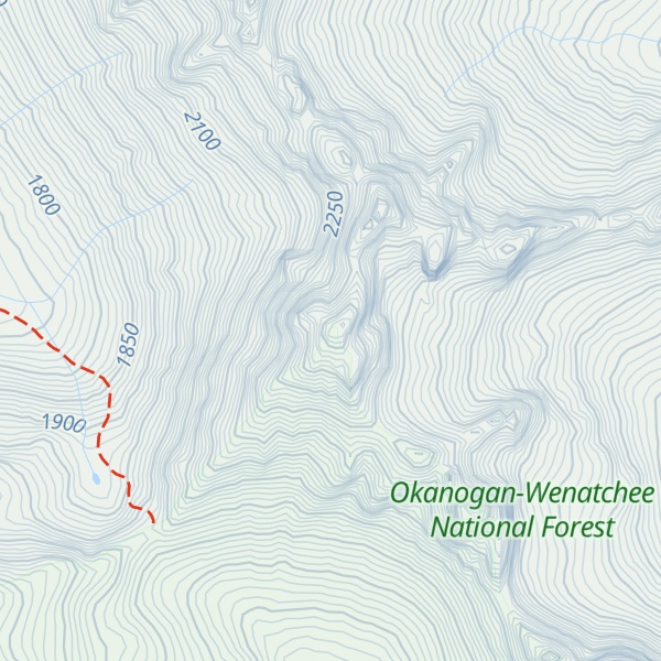 Map of Wallaby Peak