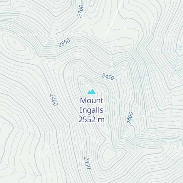 Map of Mount Ingalls