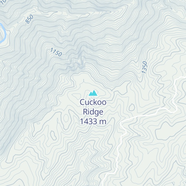 Map of Cuckoo Ridge