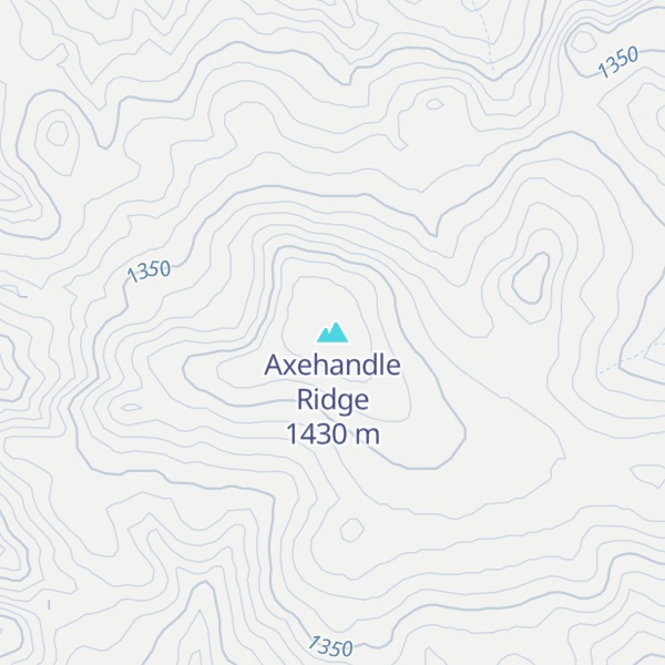 Map of Axehandle Ridge