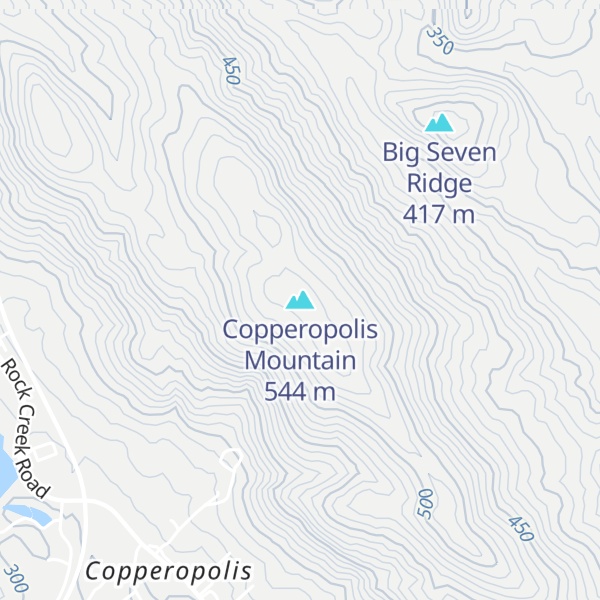 Map of Copperopolis Mountain
